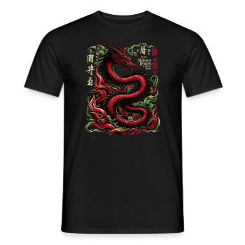 Imperial Dragon: Mythic Majesty - Men's T-Shirt - black - Front - AI Model Male 178 light (178cm)