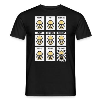 Rien ne vaut le heavy metal ! (Hardrock / NEG / 3C) - T-shirt homme - noir - Devant - AI Model Male 178 light (178cm)