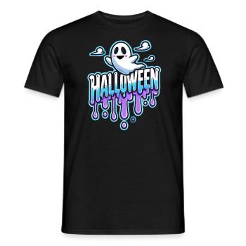 Helloween Geist Spooky Ghost Party Gespennst - T-shirt homme - noir - Devant - AI Model Male 178 light (178cm)