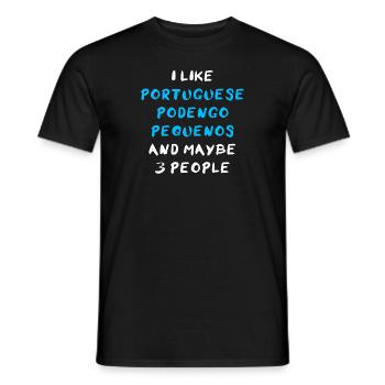 Portuguese Podengo Pequeno - Männer T-Shirt - Schwarz - Vorne - AI Model Male 178 light (178cm)
