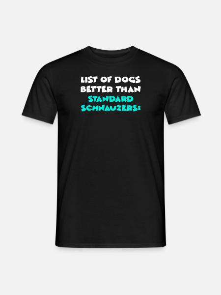 Standard Schnauzer - Männer T-Shirt - Schwarz