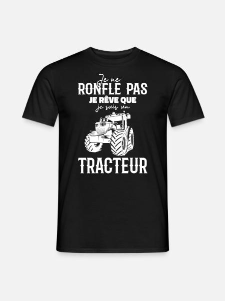Ich schnarche nicht, ich träume, dass ich ein Traktor bin - Männer T-Shirt - Schwarz
