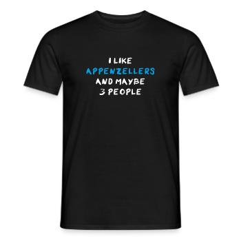 Appenzeller Sennenhund - Männer T-Shirt - Schwarz - Vorne - AI Model Male 178 light (178cm)