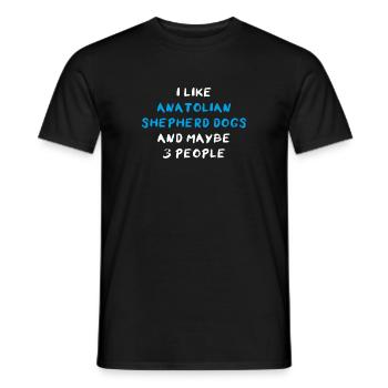 Anatolian Shepherd Dog Anatolischen Hirtenhund - Männer T-Shirt - Schwarz - Vorne - AI Model Male 178 light (178cm)