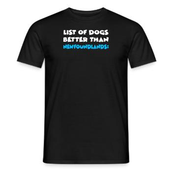 Newfoundland Neufundländer - Männer T-Shirt - Schwarz - Vorne - AI Model Male 178 light (178cm)