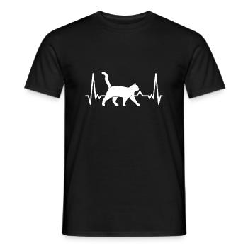 Chat Chat Chat - T-shirt homme - noir - Devant - AI Model Male 178 light (178cm)