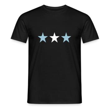 Argentinien - Männer T-Shirt - Schwarz - Vorne - AI Model Male 178 light (178cm)