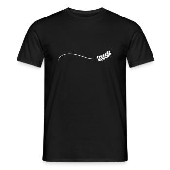 Grain - Men's T-Shirt - black - Front - AI Model Male 178 light (178cm)