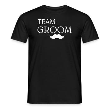 Team groom - Männer T-Shirt - Schwarz - Vorne - AI Model Male 178 light (178cm)