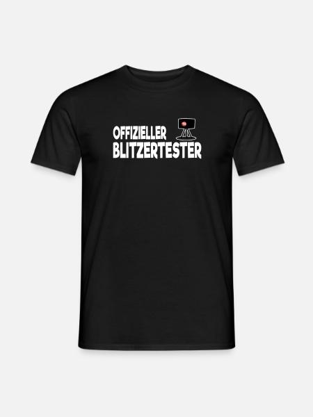 Offizieller Blitzertester Radarkontrolle Blitzer - Männer T-Shirt - Schwarz