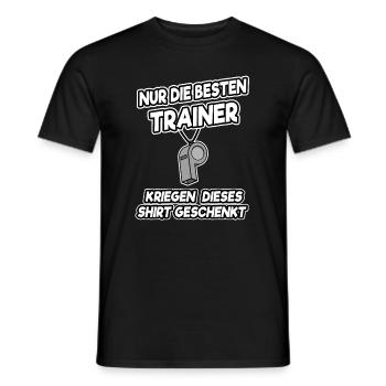 Nur die besten Trainer kriegen dieses Shirt Lustig - Männer T-Shirt - Schwarz - Vorne - AI Model Male 178 light (178cm)