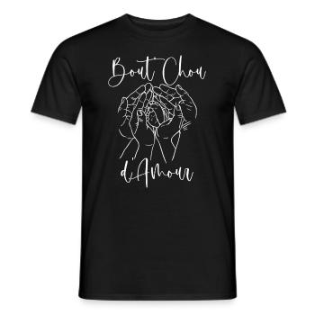 Bout'Chou D'Amour Cadeau Naissance Bébé - T-shirt homme - noir - Devant - AI Model Male 178 light (178cm)