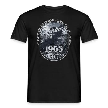 Legendary since 1965 - Men's T-Shirt - black - Front - AI Model Male 178 light (178cm)