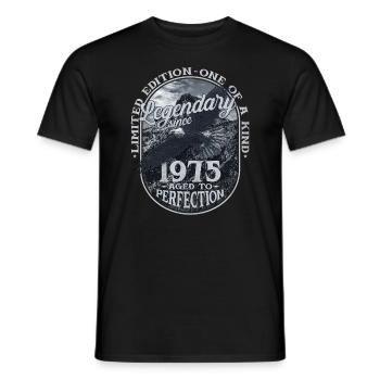 Legendary since 1975 - Men's T-Shirt - black - Front - AI Model Male 178 light (178cm)
