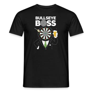 Drôle de fléchettes idée cadeau Bullseye - T-shirt homme - noir - Devant - AI Model Male 178 light (178cm)