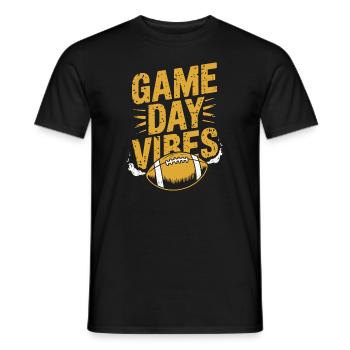 Game Day Vibes Cadeau pour fan de football américain - T-shirt homme - noir - Devant - AI Model Male 178 light (178cm)