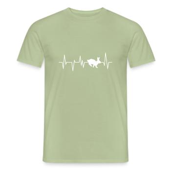 Rabbit - Men's T-Shirt - sage - Front - AI Model Male 178 light (178cm)
