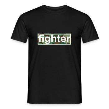 fighter - Men's T-Shirt - black - Front - AI Model Male 178 light (178cm)