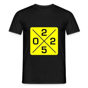 2025 - Männer T-Shirt - Schwarz - Vorne - AI Model Male 178 light (178cm)