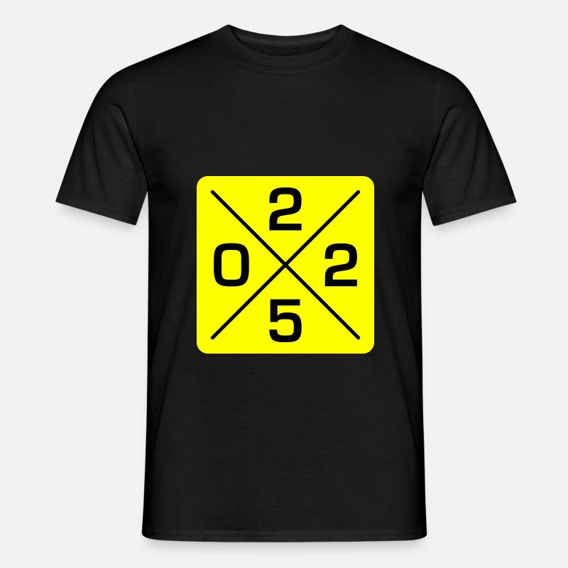 2025 - Männer T-Shirt - Schwarz