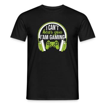 Gambling Gamer Gamer Gambler disant drôle - T-shirt homme - noir - Devant - AI Model Male 178 light (178cm)