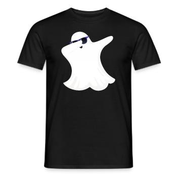 Dabbing Ghost Dab Lunettes de soleil Costume d’Halloween - T-shirt homme - noir - Devant - AI Model Male 178 light (178cm)