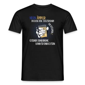 Äppler Vitamin C Frankfurt Hessen Apfelwein - Männer T-Shirt - Schwarz - Vorne - AI Model Male 178 light (178cm)
