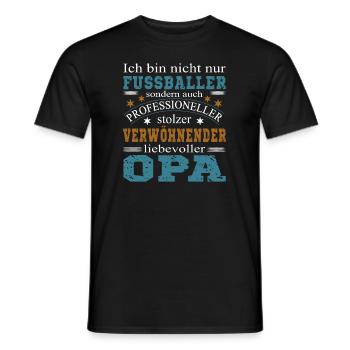 Fußballer Opa - Männer T-Shirt - Schwarz - Vorne - AI Model Male 178 light (178cm)