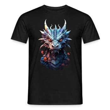 Dragon sombre - Ombreombre - T-shirt homme - noir - Devant - AI Model Male 178 light (178cm)