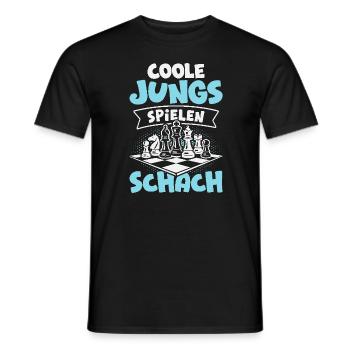 Schach Jungs Schachspieler Jungen - Männer T-Shirt - Schwarz - Vorne - AI Model Male 178 light (178cm)