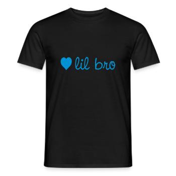 Lil Bro - Little Brother - Men's T-Shirt - black - Front - AI Model Male 178 light (178cm)