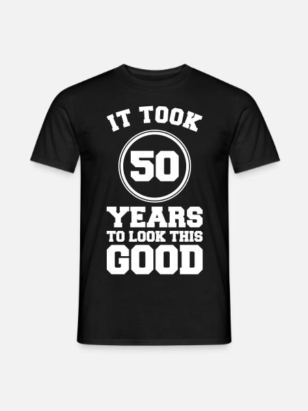 50 ans idée cadeau de Noël T-shirt drôle - T-shirt homme - noir