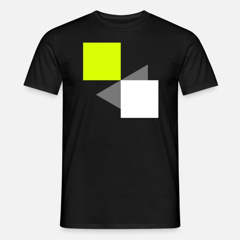 Abstrakte Quadrate - Männer T-Shirt - Schwarz