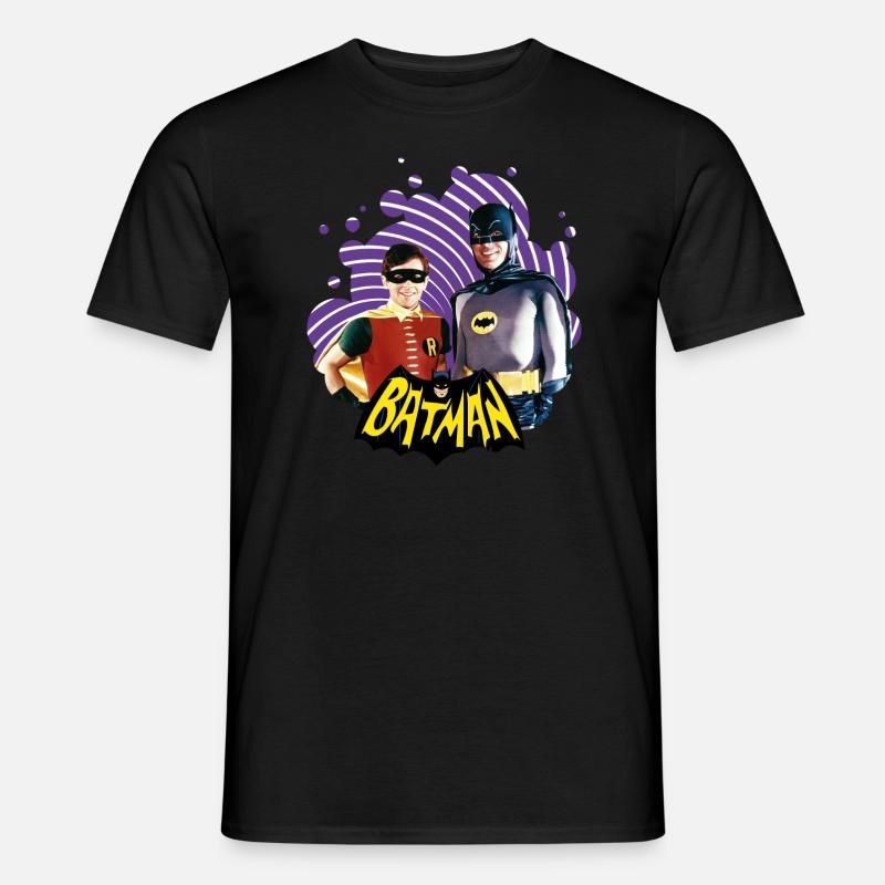 DC Comics Batman Robin Dynamic Duo Actors - Men’s T-shirt - black