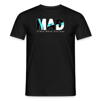 Designs streetwear fous - T-shirt homme - noir - Devant - AI Model Male 178 light (178cm)