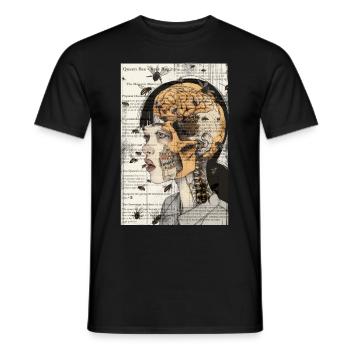 Queen Bee - Men's T-Shirt - black - Front - AI Model Male 178 light (178cm)