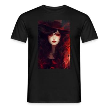 Dark - There's witches 01 - Men's T-Shirt - black - Front - AI Model Male 178 light (178cm)