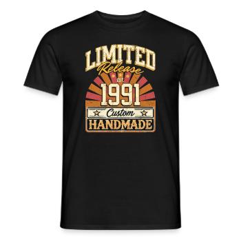 Limited 1991 Lustige Sprüche Geschenk Geburtstag - Männer T-Shirt - Schwarz - Vorne - AI Model Male 178 light (178cm)