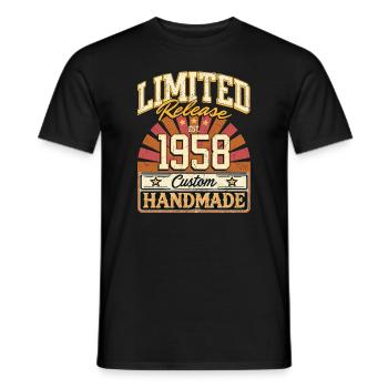 Limited 1958 Lustige Sprüche Geschenk Geburtstag - Männer T-Shirt - Schwarz - Vorne - AI Model Male 178 light (178cm)