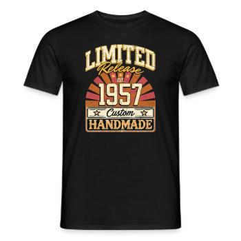 Limité 1957 drôle dictons cadeau anniversaire - T-shirt homme - noir - Devant - AI Model Male 178 light (178cm)