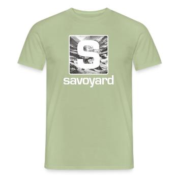savoyard avec vue - T-shirt homme - vert sauge - Devant - AI Model Male 178 light (178cm)