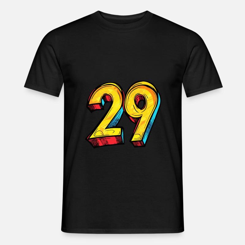 Bande dessinée à 29 numéros - T-shirt homme - noir
