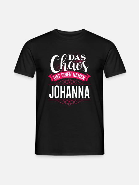 JOHANNA - Chaos - Männer T-Shirt - Schwarz