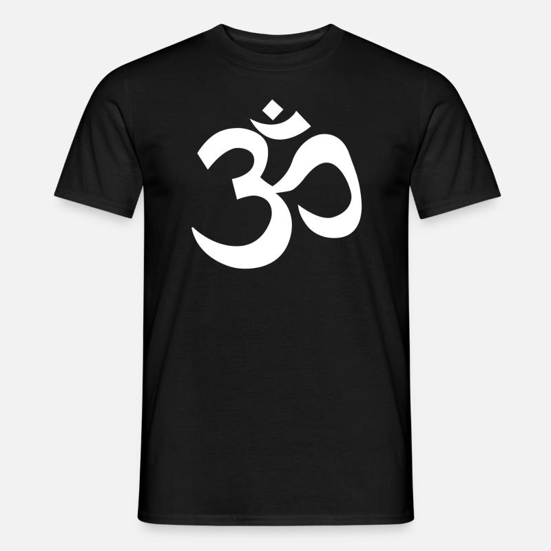 Om - Männer T-Shirt - Schwarz