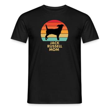 Jack Russell Maman pour femmes Filles Jack Russell - T-shirt homme - noir - Devant - AI Model Male 178 light (178cm)