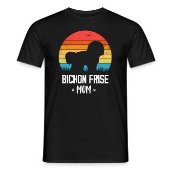 Bichon Frise - T-shirt homme - noir - Devant - AI Model Male 178 light (178cm)
