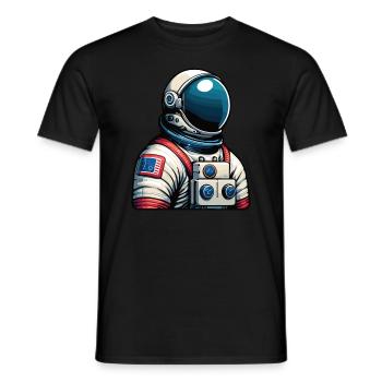 Astronaut - Männer T-Shirt - Schwarz - Vorne - AI Model Male 178 light (178cm)