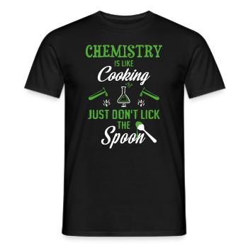 Chemistry Chemist Chemistry Lab Assistant Chemist Gift - Men's T-Shirt - black - Front - AI Model Male 178 light (178cm)