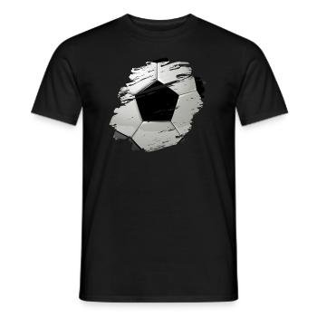 Fussball Liebe - Männer T-Shirt - Schwarz - Vorne - AI Model Male 178 light (178cm)