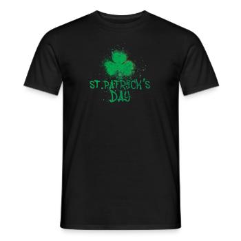 St.Patrick’s Day, Irlande, Irlande, Klee,Graffiti - T-shirt homme - noir - Devant - AI Model Male 178 light (178cm)